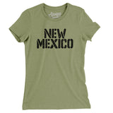 New Mexico Military Stencil Women's T-Shirt-Allegiant Goods Co. Vintage Sports Apparel