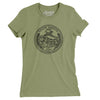 South Dakota State Quarter Women's T-Shirt-Light Olive-Allegiant Goods Co. Vintage Sports Apparel