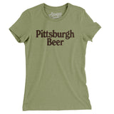 Pittsburgh Beer Women's T-Shirt-Light Olive-Allegiant Goods Co. Vintage Sports Apparel