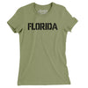 Florida Military Stencil Women's T-Shirt-Light Olive-Allegiant Goods Co. Vintage Sports Apparel