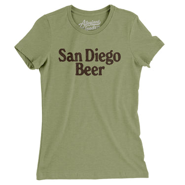 San Diego Beer Women's T-Shirt-Allegiant Goods Co. Vintage Sports Apparel