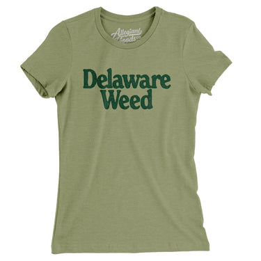 Delaware Weed Women's T-Shirt-Allegiant Goods Co. Vintage Sports Apparel