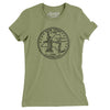 New York State Quarter Women's T-Shirt-Light Olive-Allegiant Goods Co. Vintage Sports Apparel