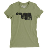 Oklahoma State Shape Text Women's T-Shirt-Allegiant Goods Co. Vintage Sports Apparel