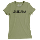 Louisiana Military Stencil Women's T-Shirt-Allegiant Goods Co. Vintage Sports Apparel