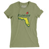 Florida Golf Women's T-Shirt-Light Olive-Allegiant Goods Co. Vintage Sports Apparel