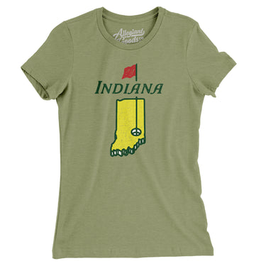 Indiana Golf Women's T-Shirt-Allegiant Goods Co. Vintage Sports Apparel