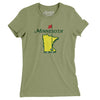 Minnesota Golf Women's T-Shirt-Light Olive-Allegiant Goods Co. Vintage Sports Apparel