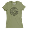 Rhode Island State Quarter Women's T-Shirt-Light Olive-Allegiant Goods Co. Vintage Sports Apparel