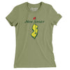 New Jersey Golf Women's T-Shirt-Light Olive-Allegiant Goods Co. Vintage Sports Apparel