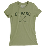 El Paso Golf Women's T-Shirt-Light Olive-Allegiant Goods Co. Vintage Sports Apparel