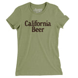 California Beer Women's T-Shirt-Light Olive-Allegiant Goods Co. Vintage Sports Apparel