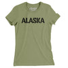 Alaska Military Stencil Women's T-Shirt-Light Olive-Allegiant Goods Co. Vintage Sports Apparel