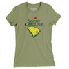 South Carolina Golf Women's T-Shirt-Light Olive-Allegiant Goods Co. Vintage Sports Apparel