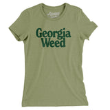 Georgia Weed Women's T-Shirt-Light Olive-Allegiant Goods Co. Vintage Sports Apparel