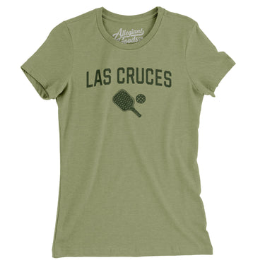 Las Cruces Pickleball Women's T-Shirt-Light Olive-Allegiant Goods Co. Vintage Sports Apparel