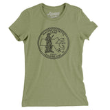 Massachusetts State Quarter Women's T-Shirt-Allegiant Goods Co. Vintage Sports Apparel
