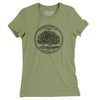 Connecticut State Quarter Women's T-Shirt-Light Olive-Allegiant Goods Co. Vintage Sports Apparel