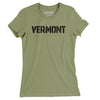 Vermont Military Stencil Women's T-Shirt-Light Olive-Allegiant Goods Co. Vintage Sports Apparel