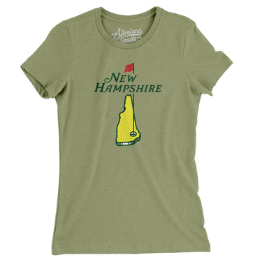 New Hampshire Golf Women's T-Shirt-Allegiant Goods Co. Vintage Sports Apparel