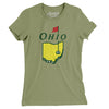 Ohio Golf Women's T-Shirt-Light Olive-Allegiant Goods Co. Vintage Sports Apparel