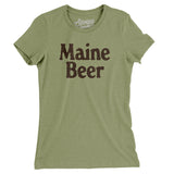 Maine Beer Women's T-Shirt-Light Olive-Allegiant Goods Co. Vintage Sports Apparel