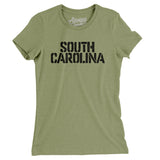 South Carolina Military Stencil Women's T-Shirt-Allegiant Goods Co. Vintage Sports Apparel