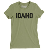 Idaho Military Stencil Women's T-Shirt-Allegiant Goods Co. Vintage Sports Apparel