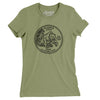 Alaska State Quarter Women's T-Shirt-Light Olive-Allegiant Goods Co. Vintage Sports Apparel