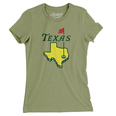Texas Golf Women's T-Shirt-Allegiant Goods Co. Vintage Sports Apparel
