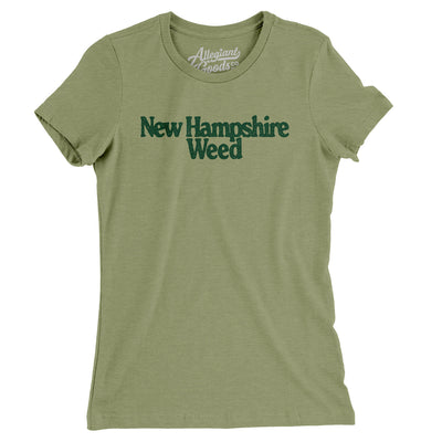 New Hampshire Weed Women's T-Shirt-Light Olive-Allegiant Goods Co. Vintage Sports Apparel
