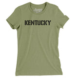Kentucky Military Stencil Women's T-Shirt-Allegiant Goods Co. Vintage Sports Apparel