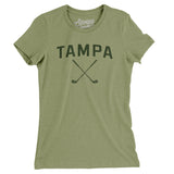 Tampa Golf Women's T-Shirt-Light Olive-Allegiant Goods Co. Vintage Sports Apparel