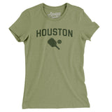 Houston Pickleball Women's T-Shirt-Light Olive-Allegiant Goods Co. Vintage Sports Apparel
