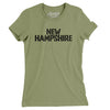 New Hampshire Military Stencil Women's T-Shirt-Light Olive-Allegiant Goods Co. Vintage Sports Apparel