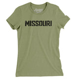Missouri Military Stencil Women's T-Shirt-Allegiant Goods Co. Vintage Sports Apparel