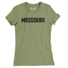 Missouri Military Stencil Women's T-Shirt-Light Olive-Allegiant Goods Co. Vintage Sports Apparel