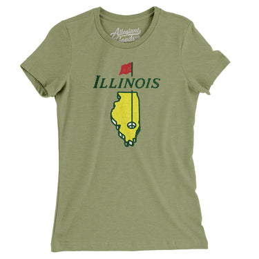 Illinois Golf Women's T-Shirt-Allegiant Goods Co. Vintage Sports Apparel
