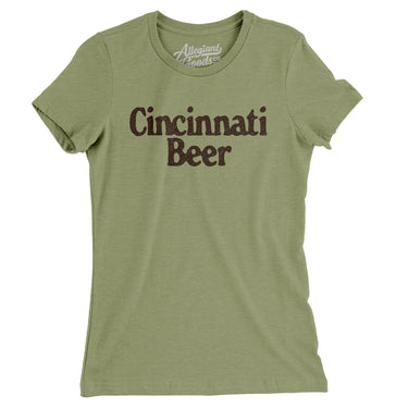 Cincinnati Beer Women's T-Shirt-Allegiant Goods Co. Vintage Sports Apparel
