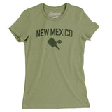 New Mexico Pickleball Women's T-Shirt-Light Olive-Allegiant Goods Co. Vintage Sports Apparel