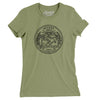 Nevada State Quarter Women's T-Shirt-Light Olive-Allegiant Goods Co. Vintage Sports Apparel