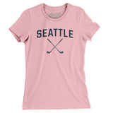 Seattle Golf Women's T-Shirt-Light Pink-Allegiant Goods Co. Vintage Sports Apparel
