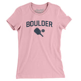 Boulder Pickleball Women's T-Shirt-Light Pink-Allegiant Goods Co. Vintage Sports Apparel