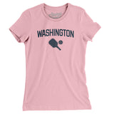 Washington Pickleball Women's T-Shirt-Light Pink-Allegiant Goods Co. Vintage Sports Apparel