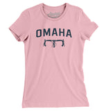 Omaha Cycling Women's T-Shirt-Light Pink-Allegiant Goods Co. Vintage Sports Apparel