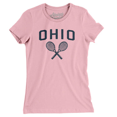 Ohio Tennis Women's T-Shirt-Light Pink-Allegiant Goods Co. Vintage Sports Apparel