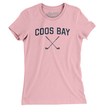 Coos Bay Golf Women's T-Shirt-Light Pink-Allegiant Goods Co. Vintage Sports Apparel
