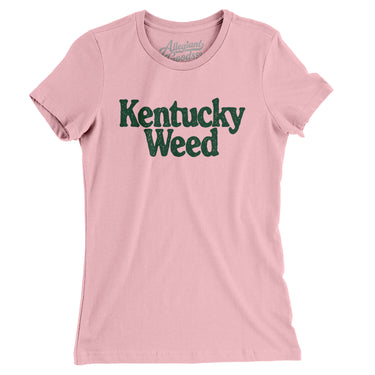 Kentucky Weed Women's T-Shirt-Light Pink-Allegiant Goods Co. Vintage Sports Apparel