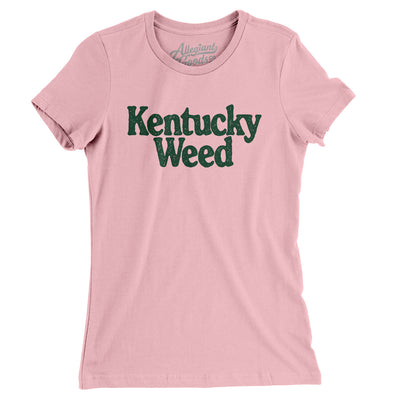 Kentucky Weed Women's T-Shirt-Light Pink-Allegiant Goods Co. Vintage Sports Apparel
