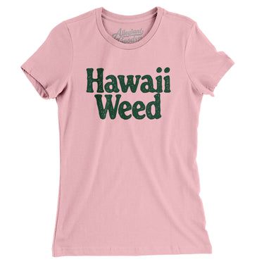 Hawaii Weed Women's T-Shirt-Light Pink-Allegiant Goods Co. Vintage Sports Apparel
